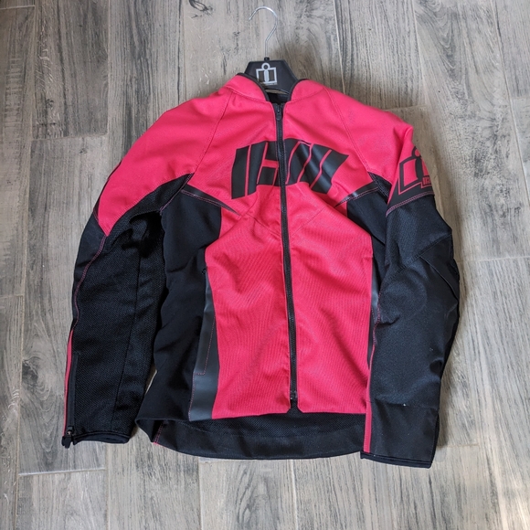 lcon Pink Women's MotorcycleJacket Size M - Picture 1 of 3